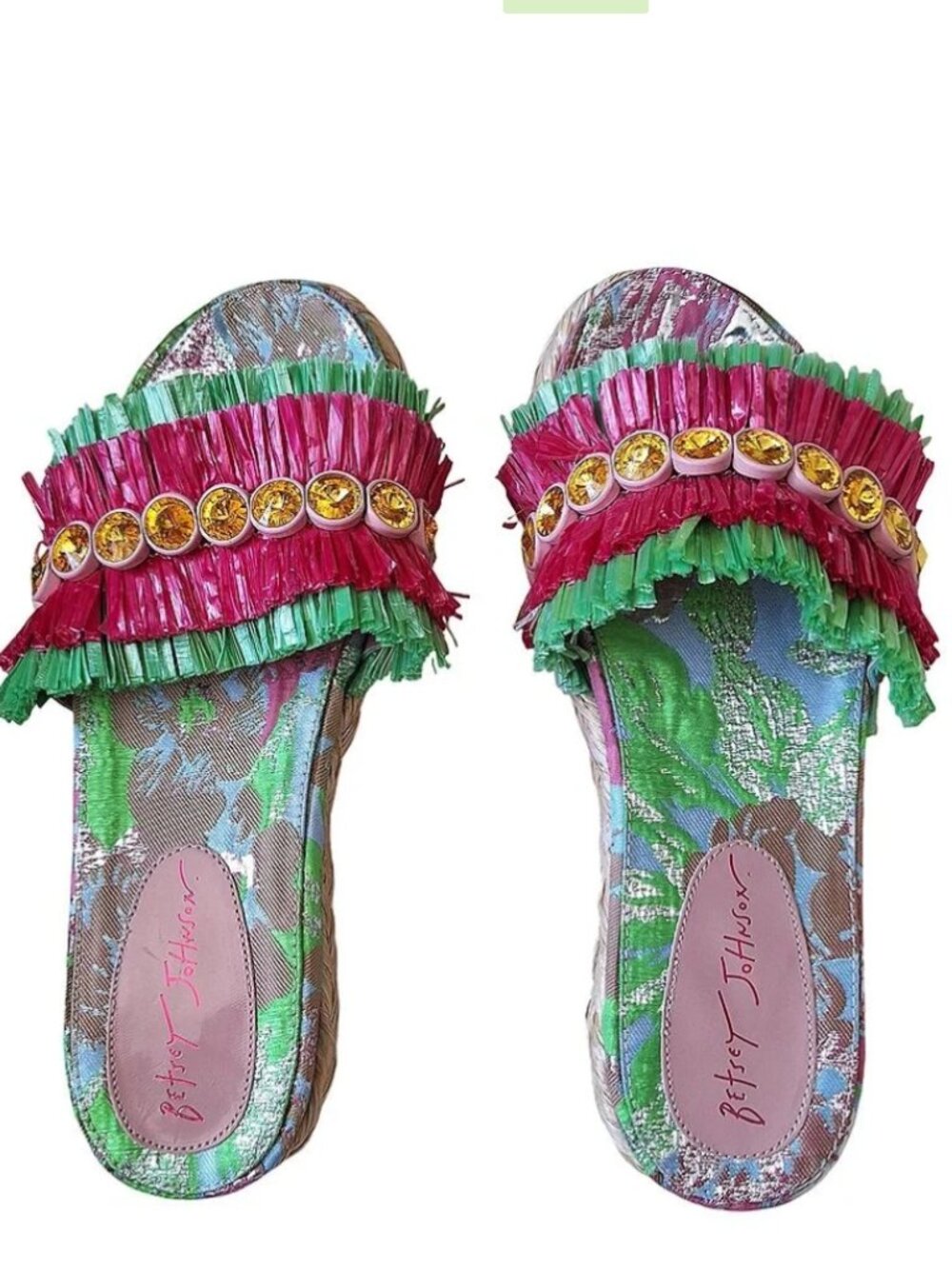 Betsey Johnson Tera Sandal Flip Flops Pink 8 1/2